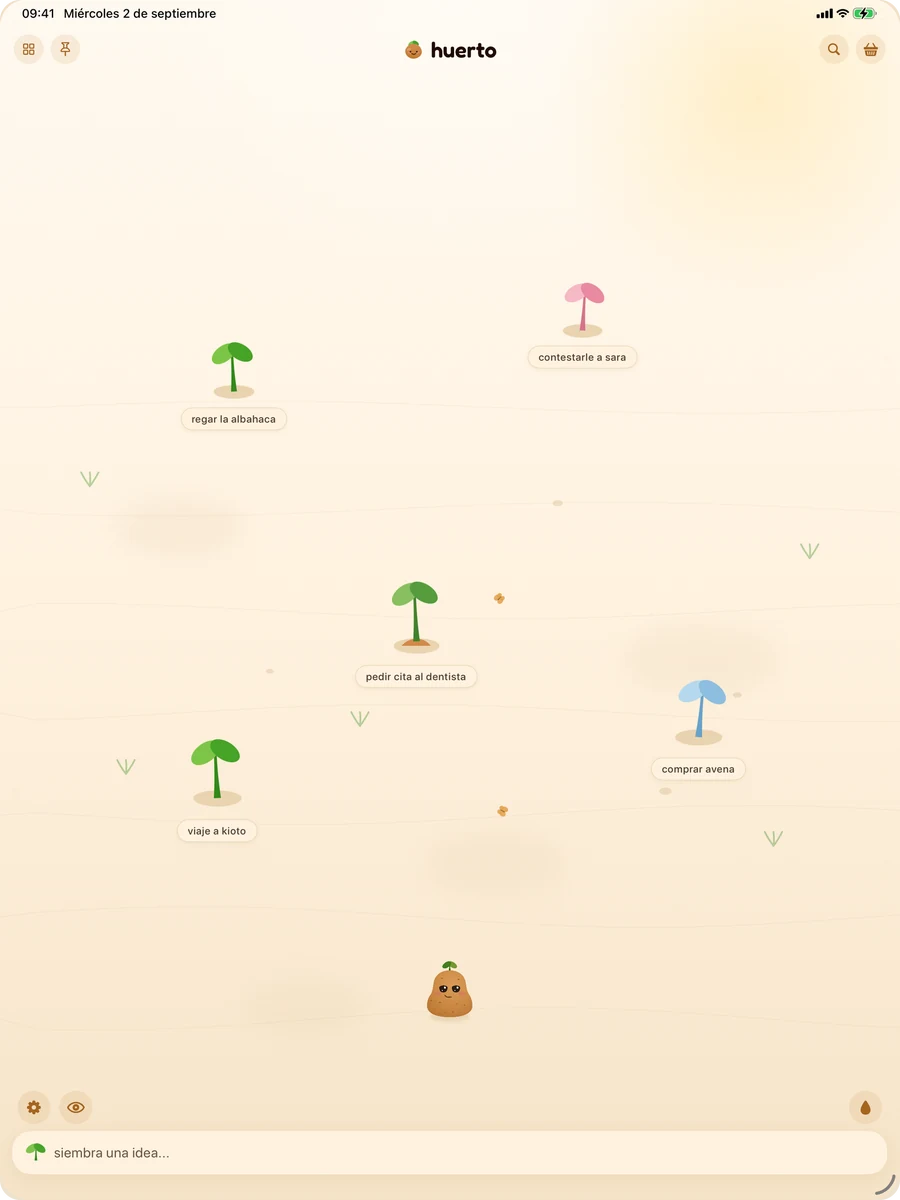 spudnote en un iPad
