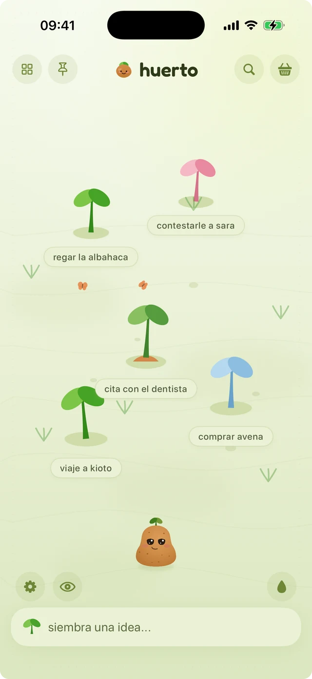 spudnote con el tema matcha