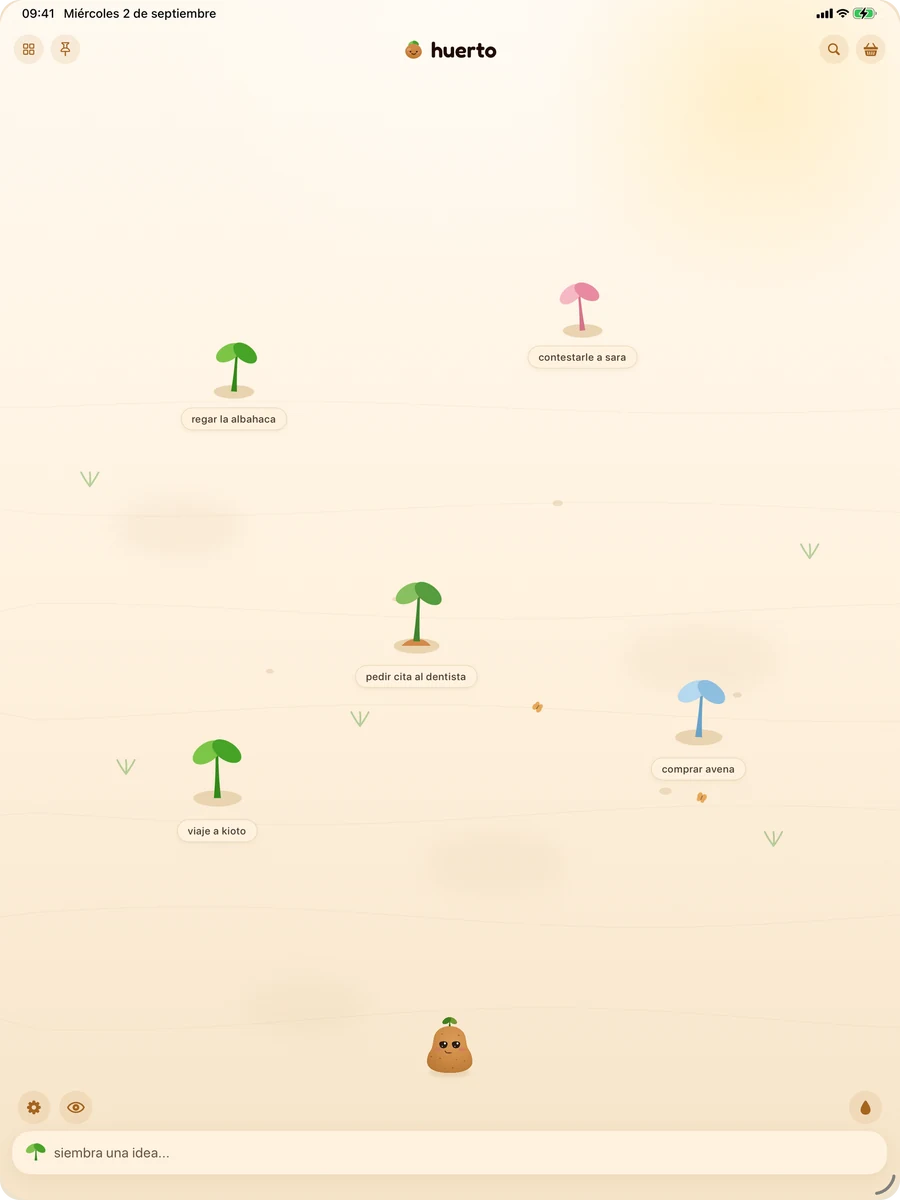 spudnote en un iPad